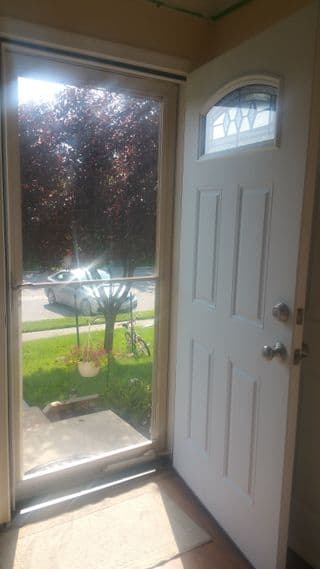 Completed Omega Doors and Locks project with precision-installed exterior doorway